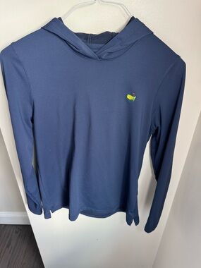 Magnolia Lane Tech Hoodie Womens Small Blue Masters Augusta Pullover Performance